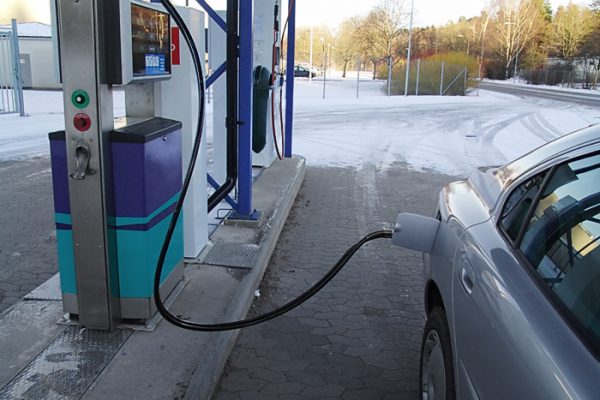 Tankställe för biogas