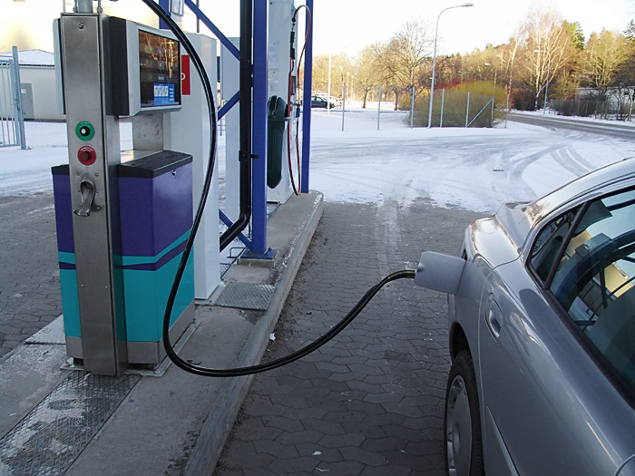 Tankställe för biogas